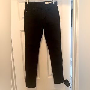 Rag & Bone “Cate” mid-rise skinny black jeans size 26
